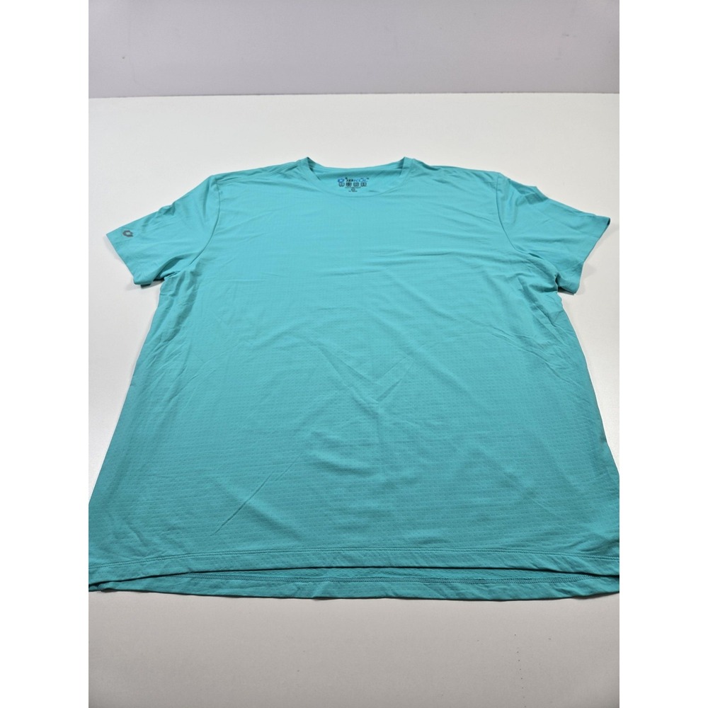 IBKUL Shirt Mens 2XL Aqua Blue UPF 50 Performance Quick Dry Lightweight